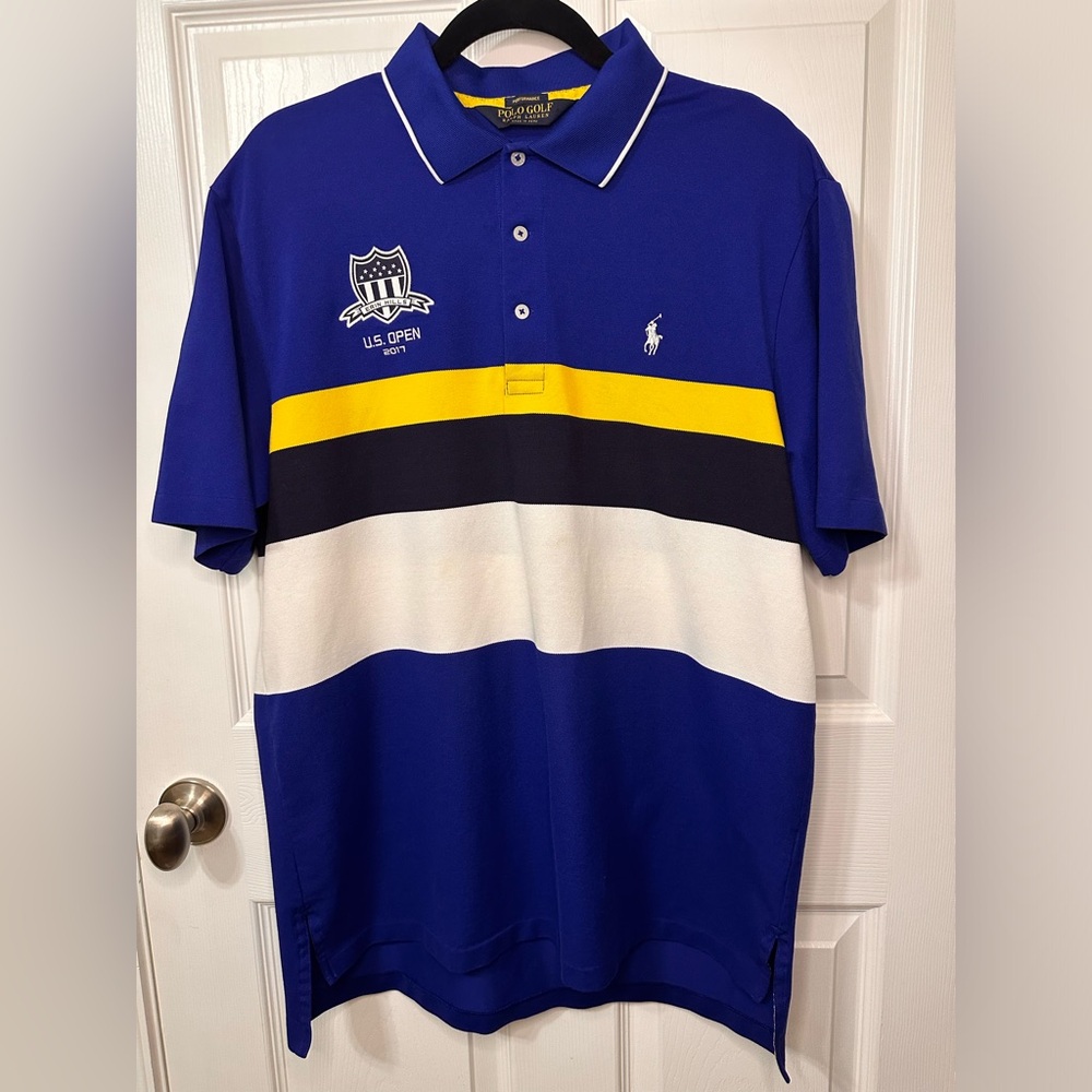 Polo GOLF US Open by Ralph Lauren Men's Blue Performance Polo Shirt